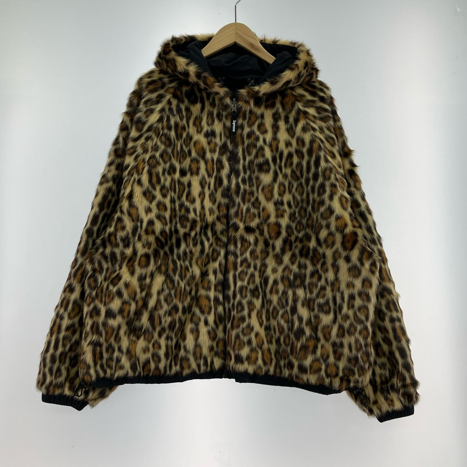 ジャケット Faux Fur Reversible Hooded Track Jacket L ブラック