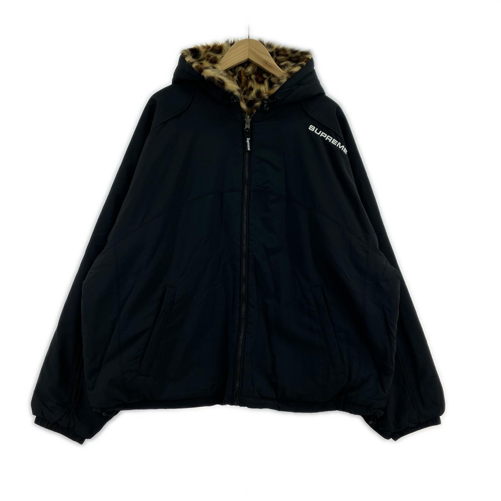 ジャケット Faux Fur Reversible Hooded Track Jacket L ブラック
