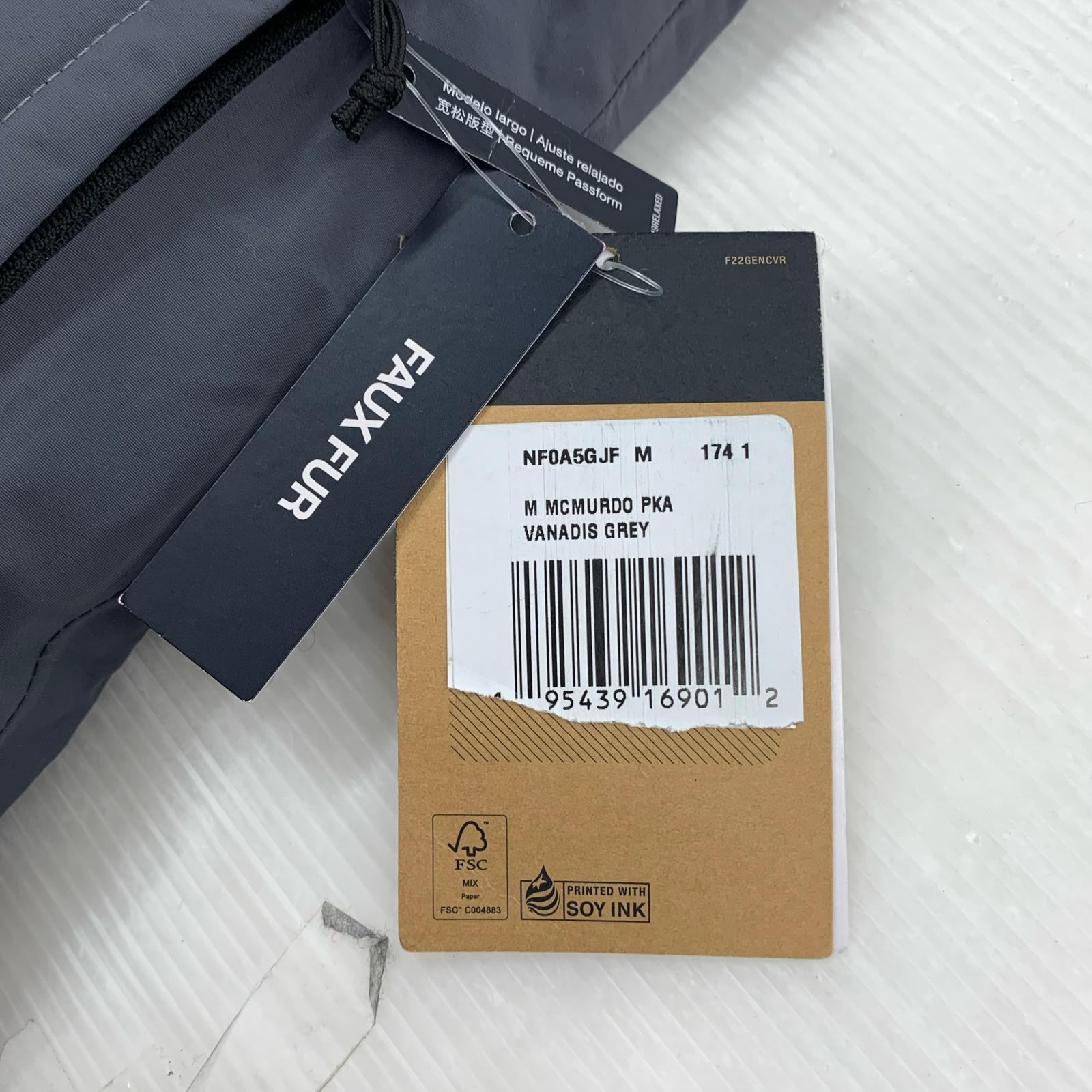 ダウンジャケット MCMURDO PARKA グレー M NF0A5GJF M グレー