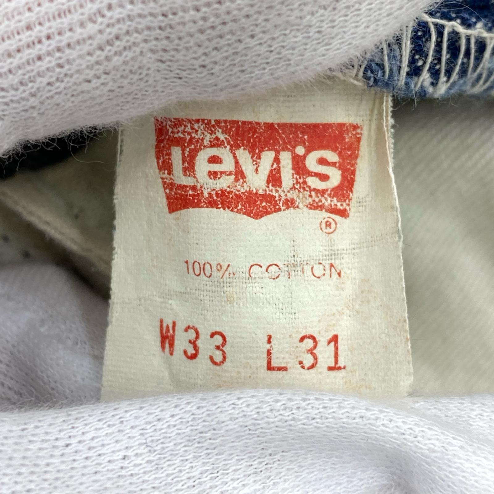 デニムパンツ 90s 501 USA製 ボタン裏524 (33) 33 ネイビー