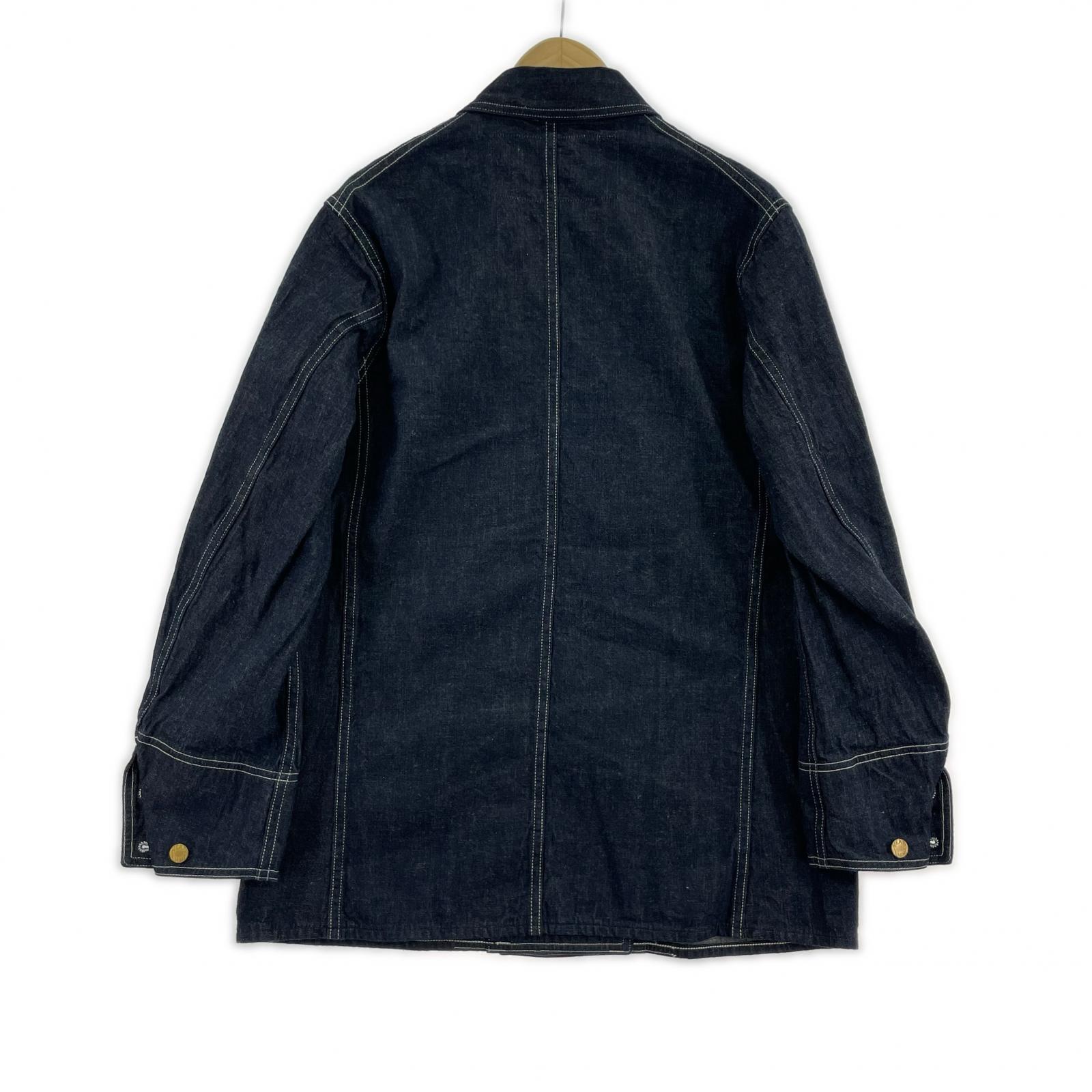 デニムジャケット HEADLIGHT DOUBLE BREASTED COAT 38 ネイビー