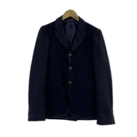 ジャケット COMME des GARCONS HOMME PLUS 製品染 縮絨 ドッキングジャケット S ネイビー S ネイビー