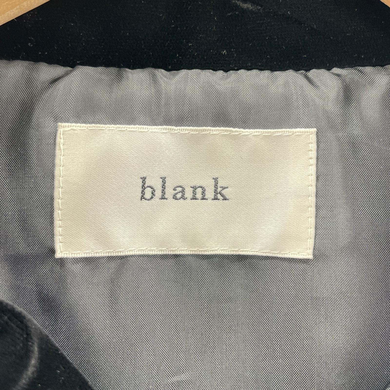ジャケット blank Glittering Cross Jkt ベロアジャケット 2 ブラック 2 ブラック
