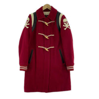 ジャケット HYSTERIC GLAMOUR アーカイブ スカル ダッフルコート F レッド レッド