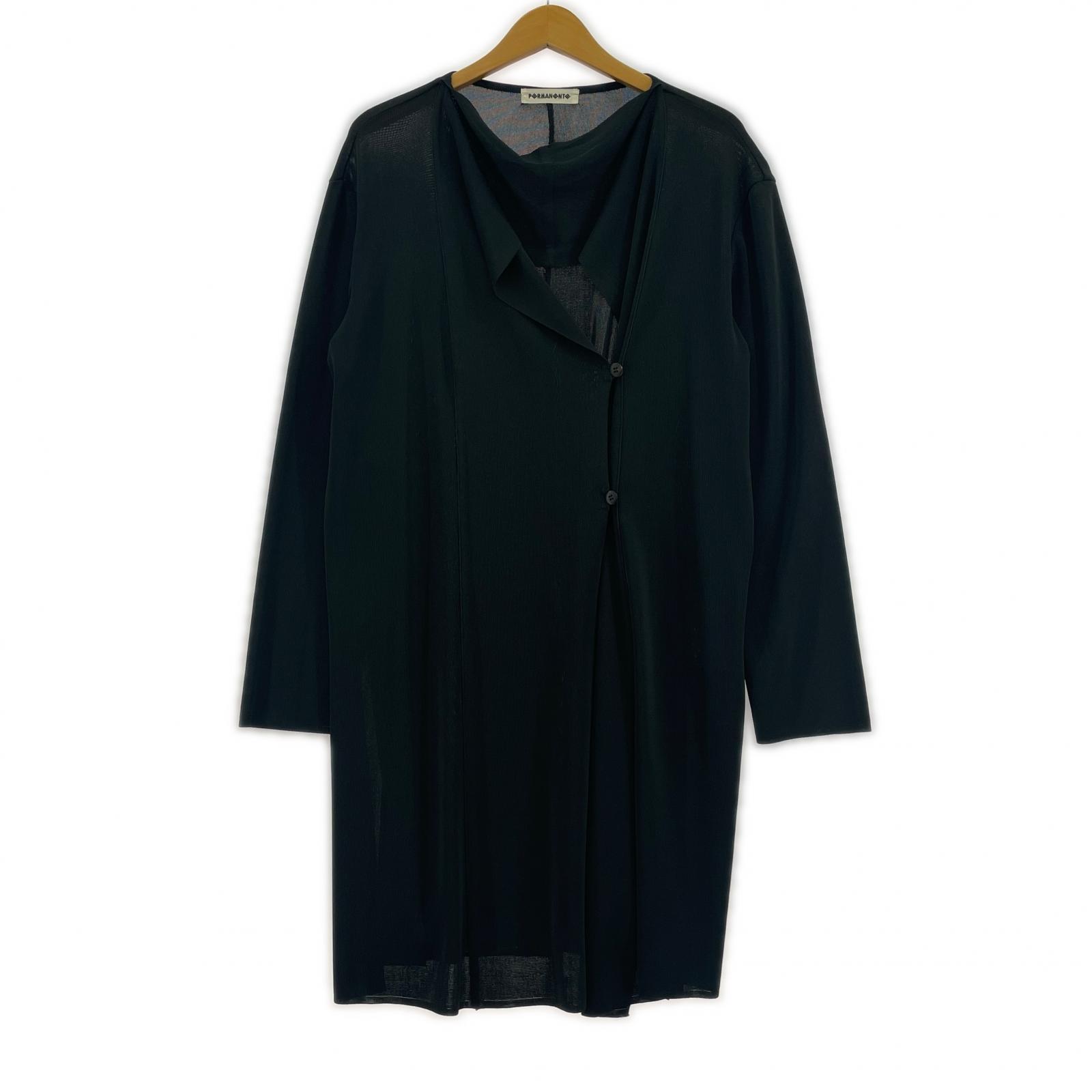 カーディガン ISSEY MIYAKE PERMANENTE ロングカーディガン 2 チャコール 2