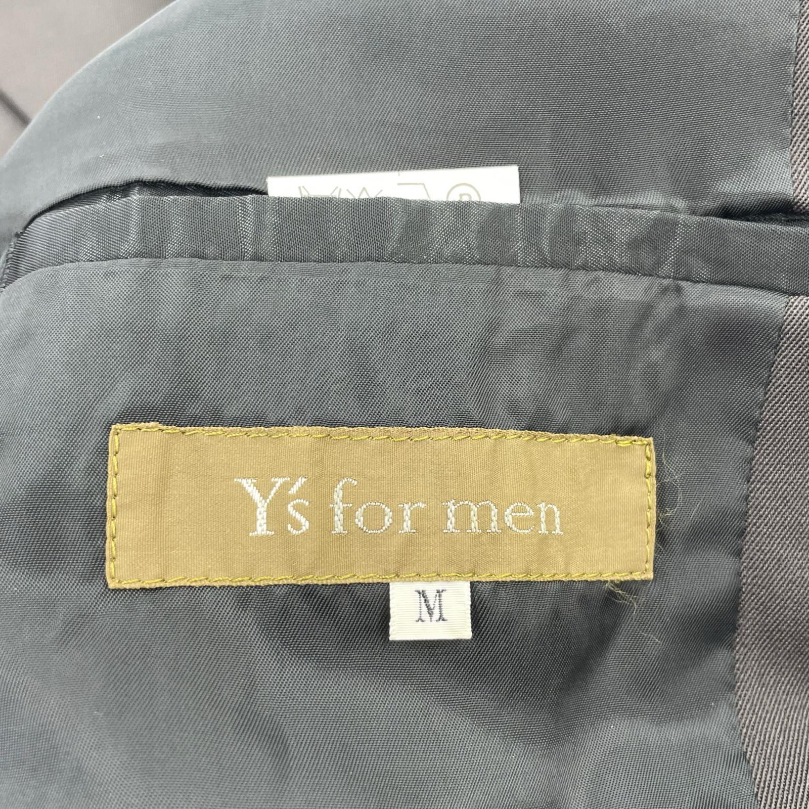 ジャケット Y’s for men ウールギャバ3Bジャケット M チャコール M
