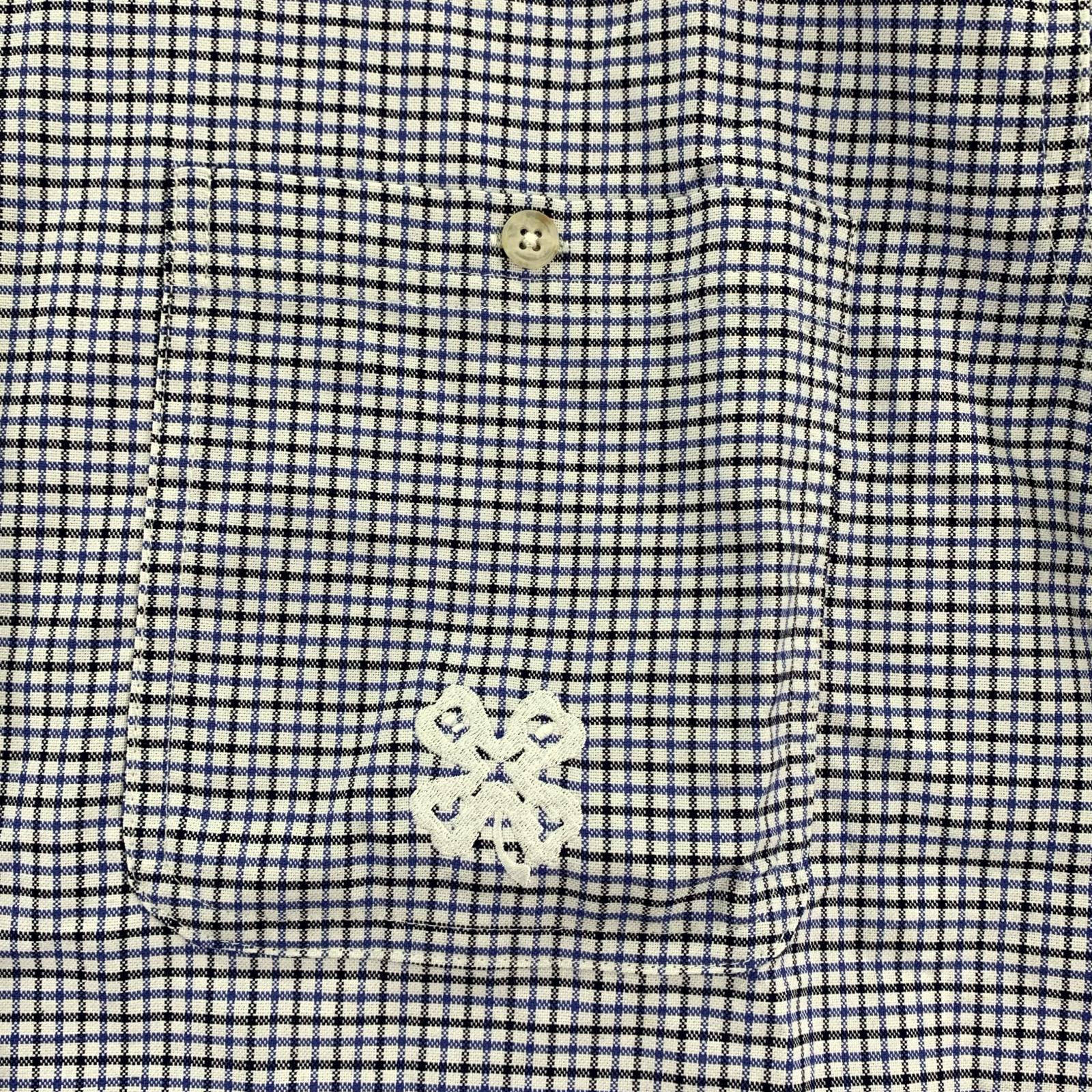 半袖シャツ Plaid S/S Shirt L 青 253BoTT40