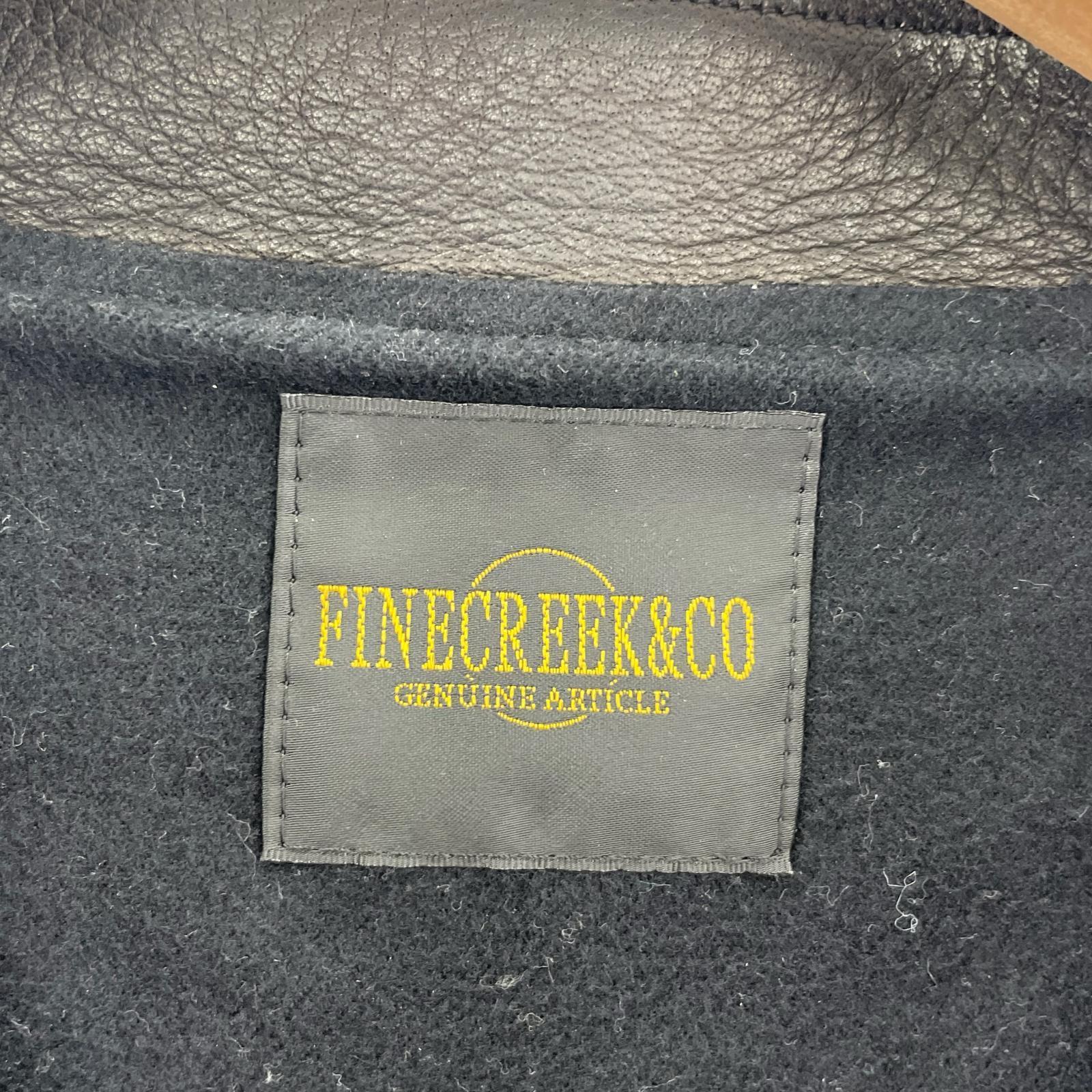 ライダースジャケット FINECREEK&CO HARRIS ディアスキン 44 ブラック