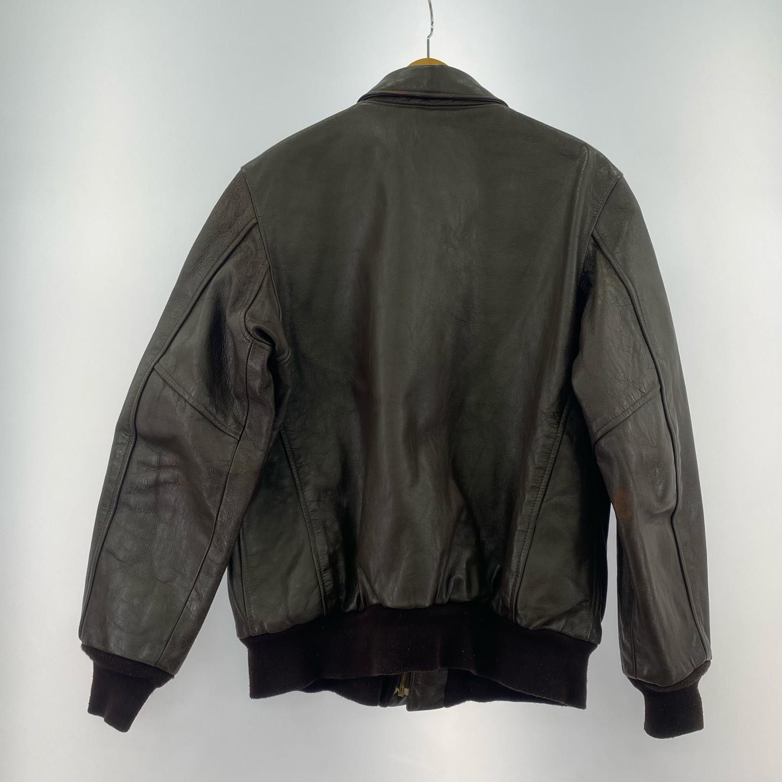 ジャケット COCKPIT USA製 A-2 Flight Jacket ブラウン