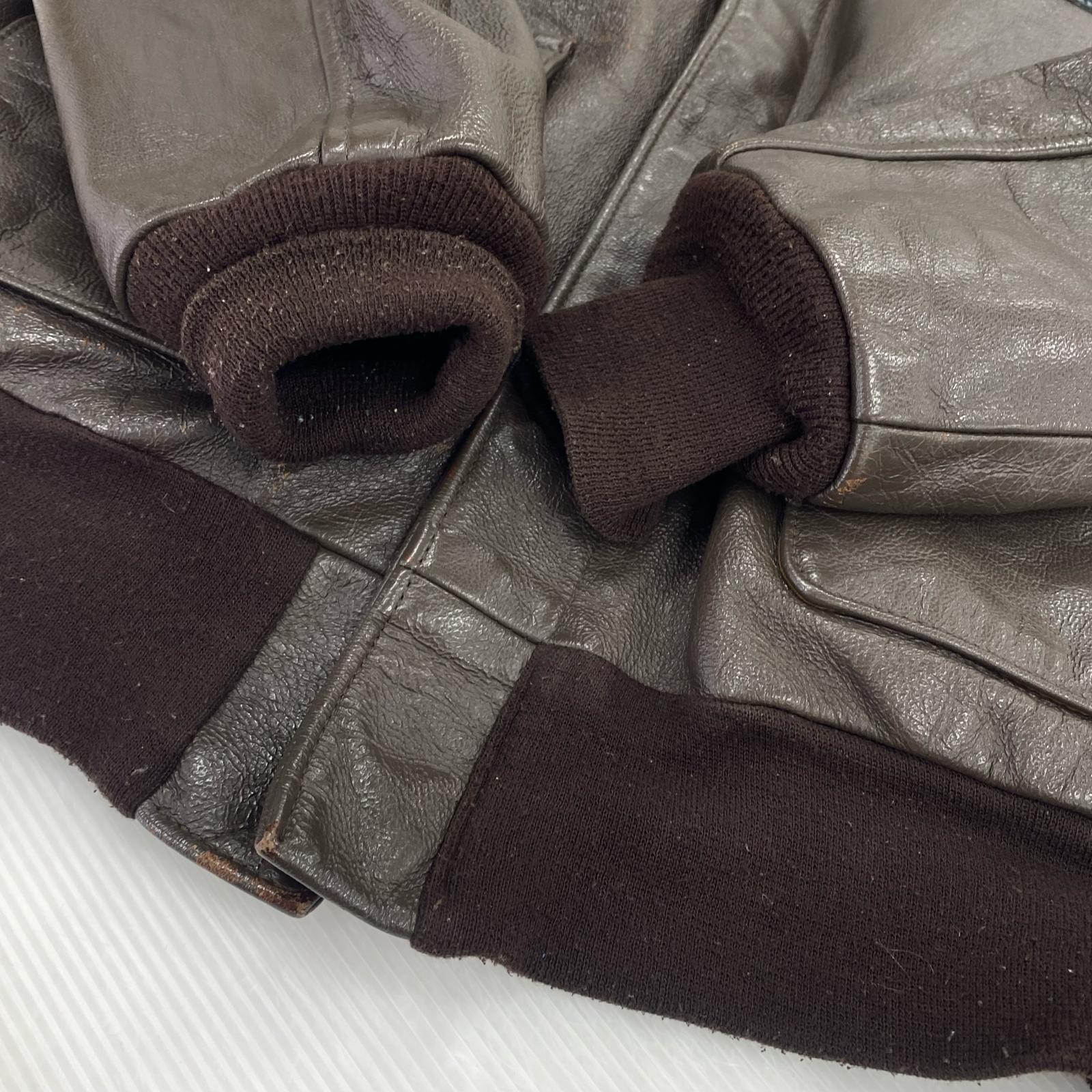 ジャケット COCKPIT USA製 A-2 Flight Jacket ブラウン