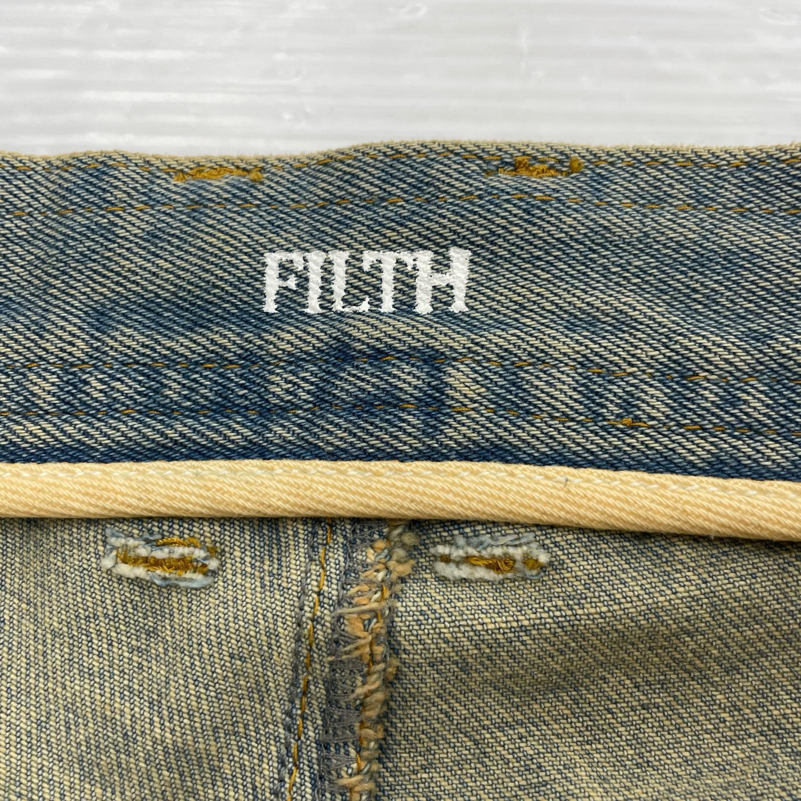 デニムパンツ 24AW FRONT ZIP BAGGY DENIM (32) 2 ブルー