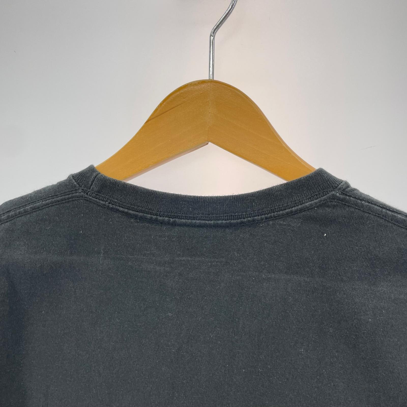 半袖Tシャツ ポケットT レオパード柄 S ブラック