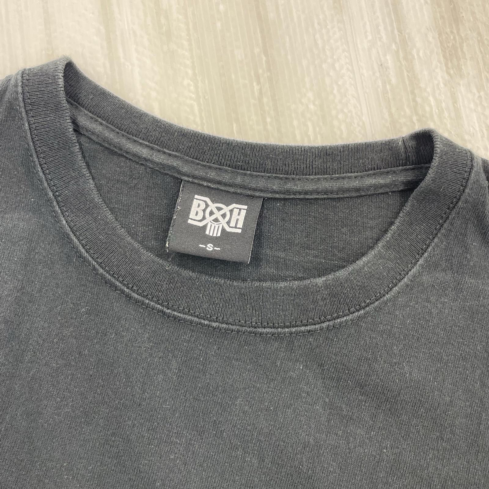 半袖Tシャツ ポケットT レオパード柄 S ブラック