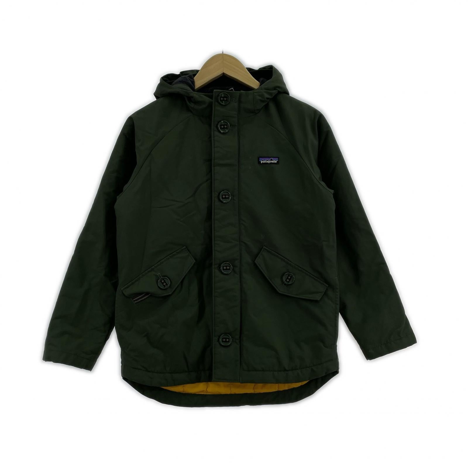 ダウンジャケット patagonia boy's Insulated Jacket L L カーキ