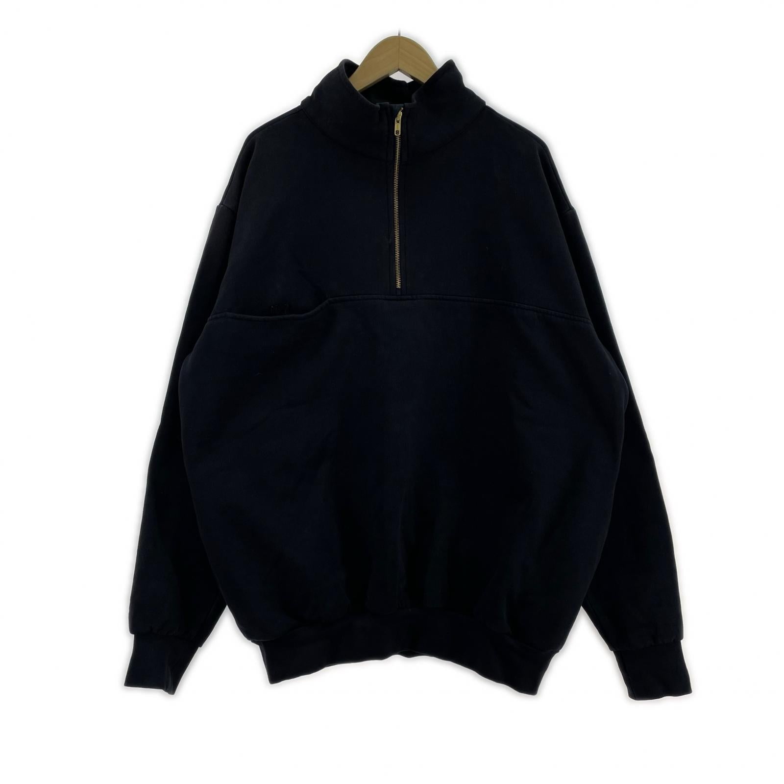 スウェット game sportswear ハーフジップ L ネイビー L