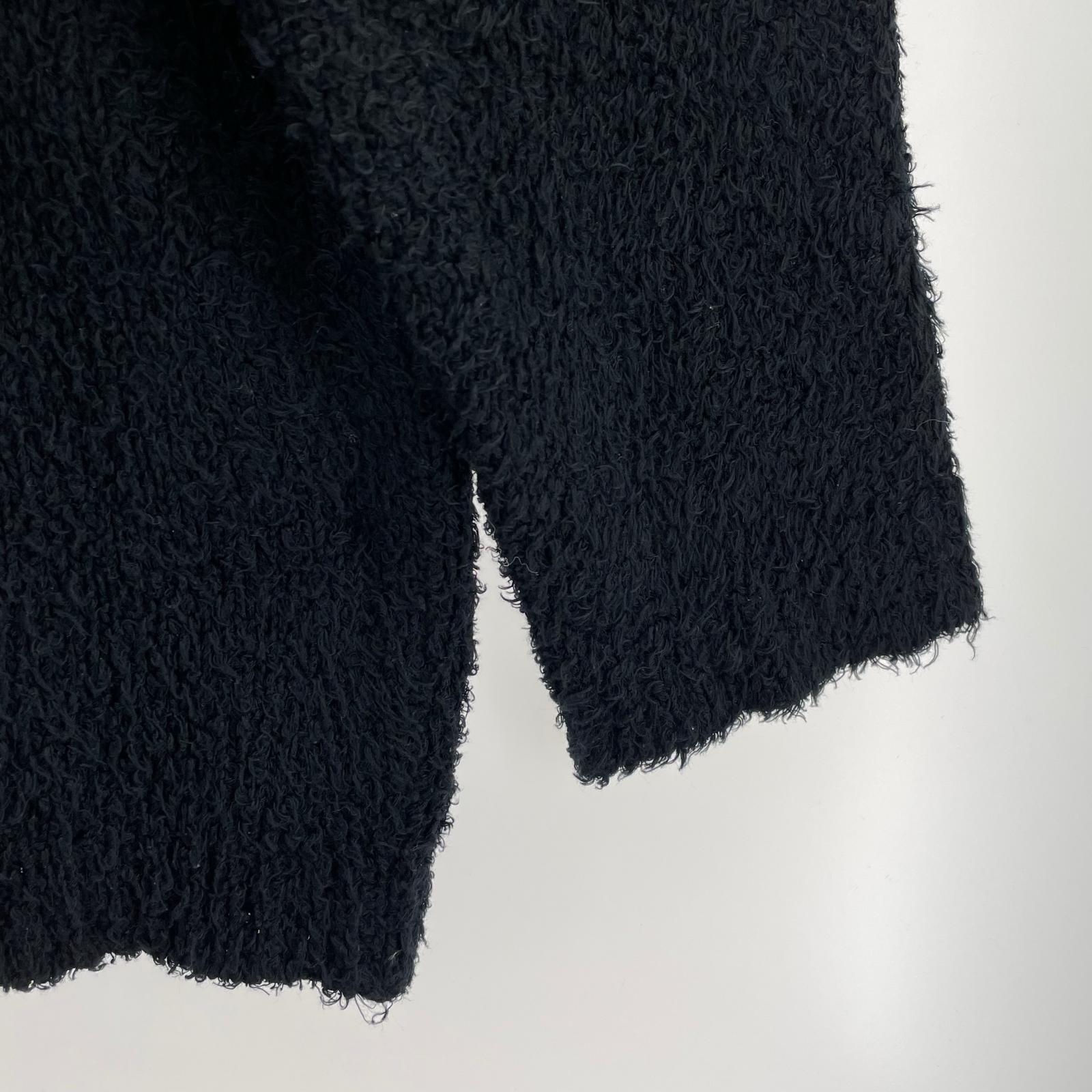 カーディガン KNITTED CARDIGAN size48 ブラック ブラック