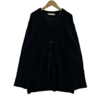 カーディガン KNITTED CARDIGAN size48 ブラック ブラック