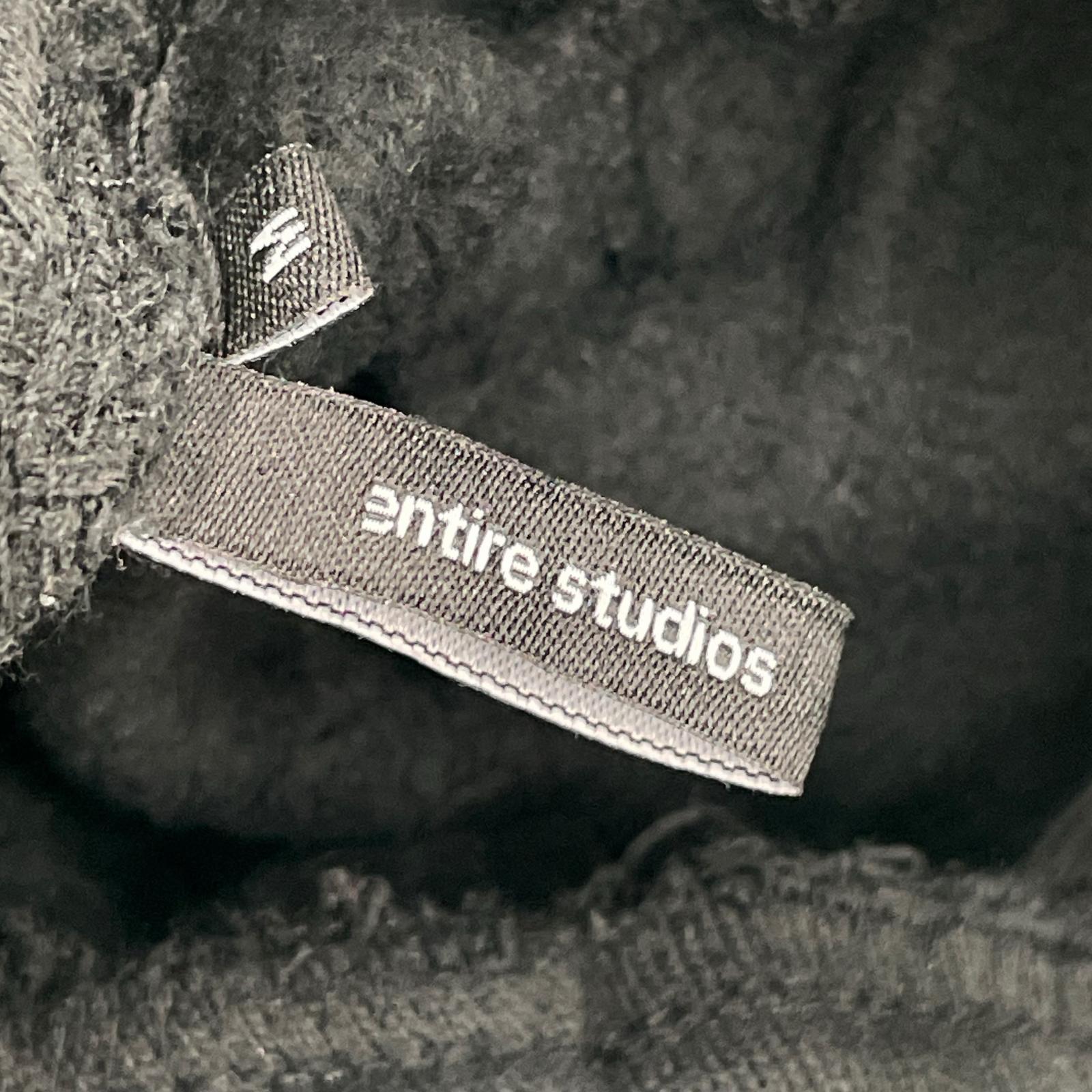 パンツ entire studios ワイド スウェット ブラック M ブラック