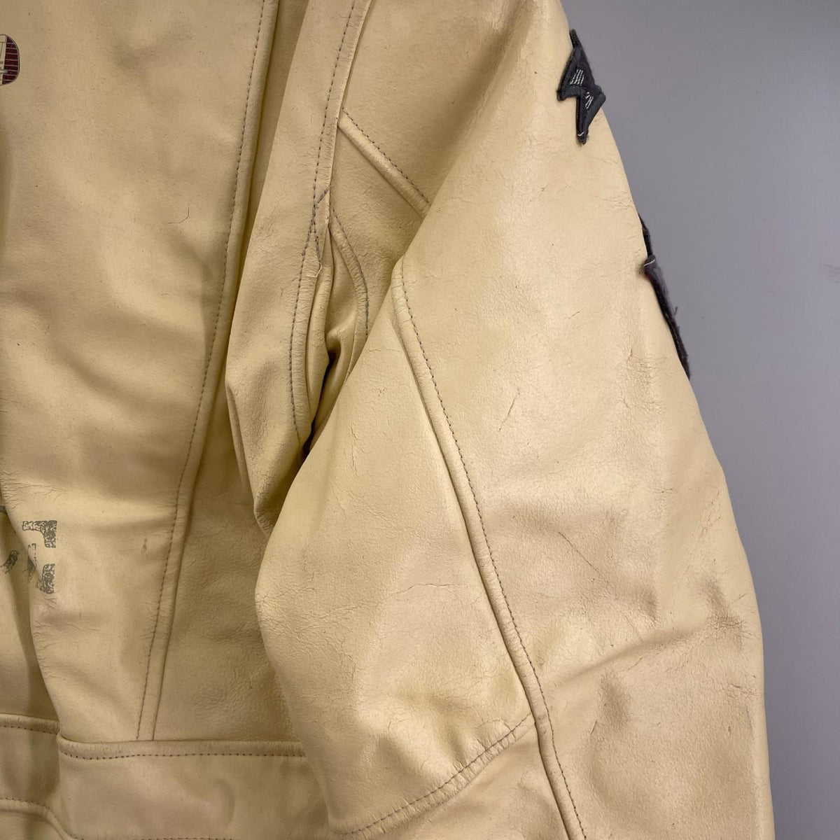 レザージャケット bare fox flying jacket M CRM M