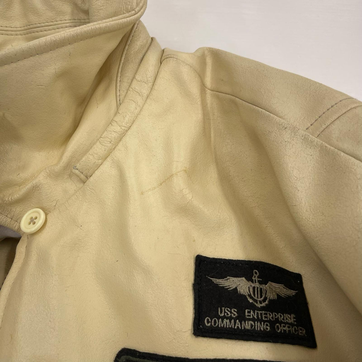 レザージャケット bare fox flying jacket M CRM M