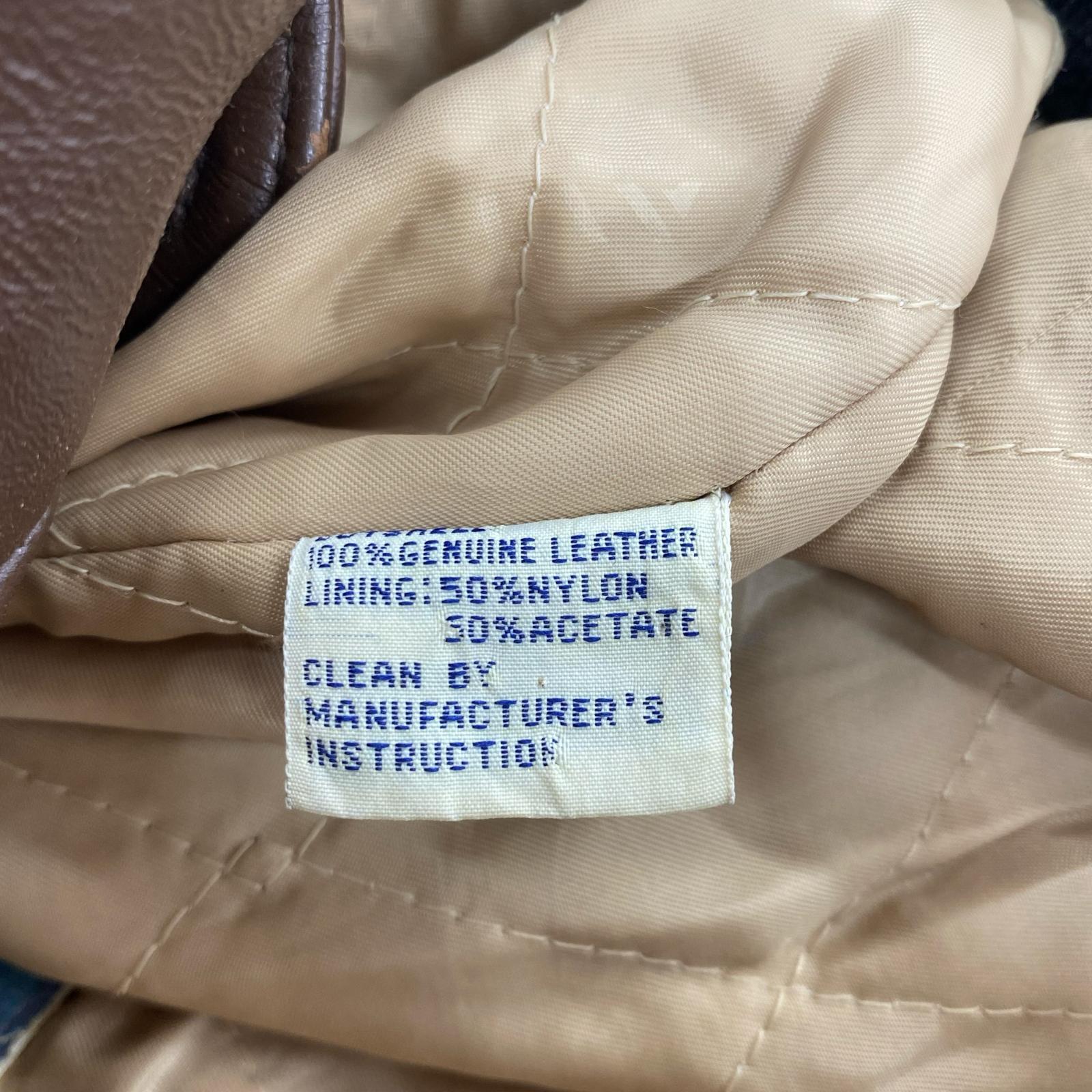 レザージャケット Signature Varsity Jacket XXL BRW ブラウン