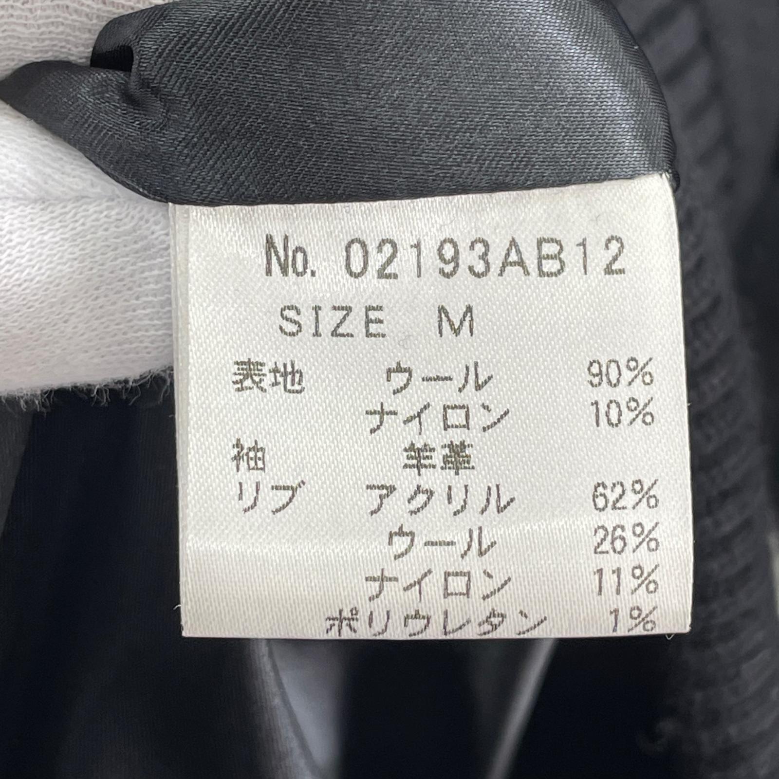 ジャケット OVERLAP LOGO ウールジャケット M ブラック M ブラック