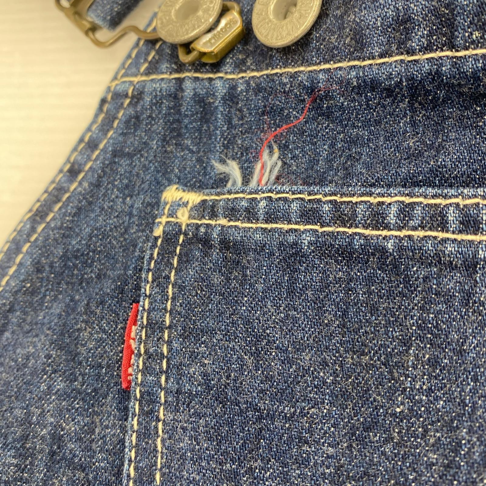 オーバーオール Double Knees Denim Overalls IND