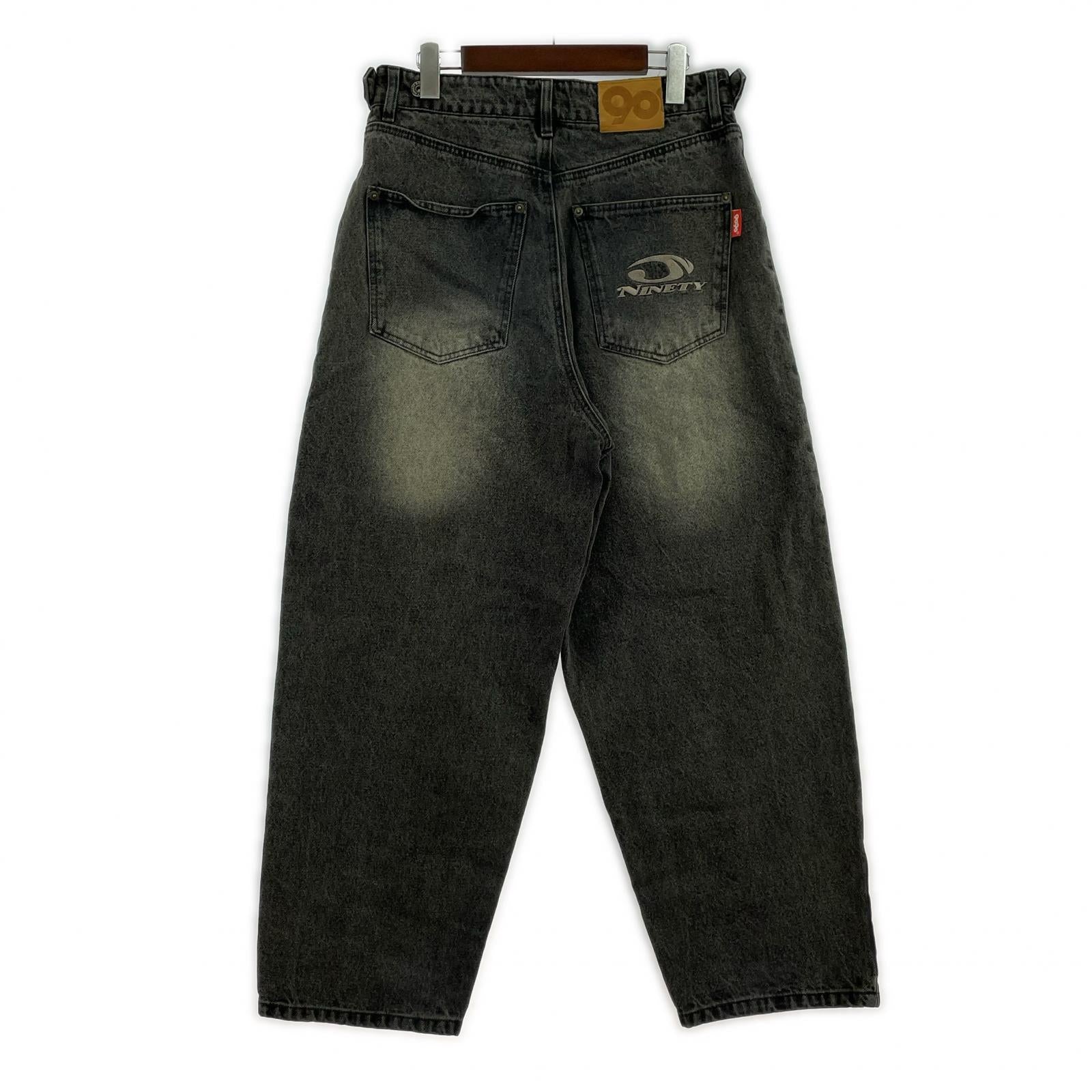 デニムパンツ バギー ブラック M M ブラック
