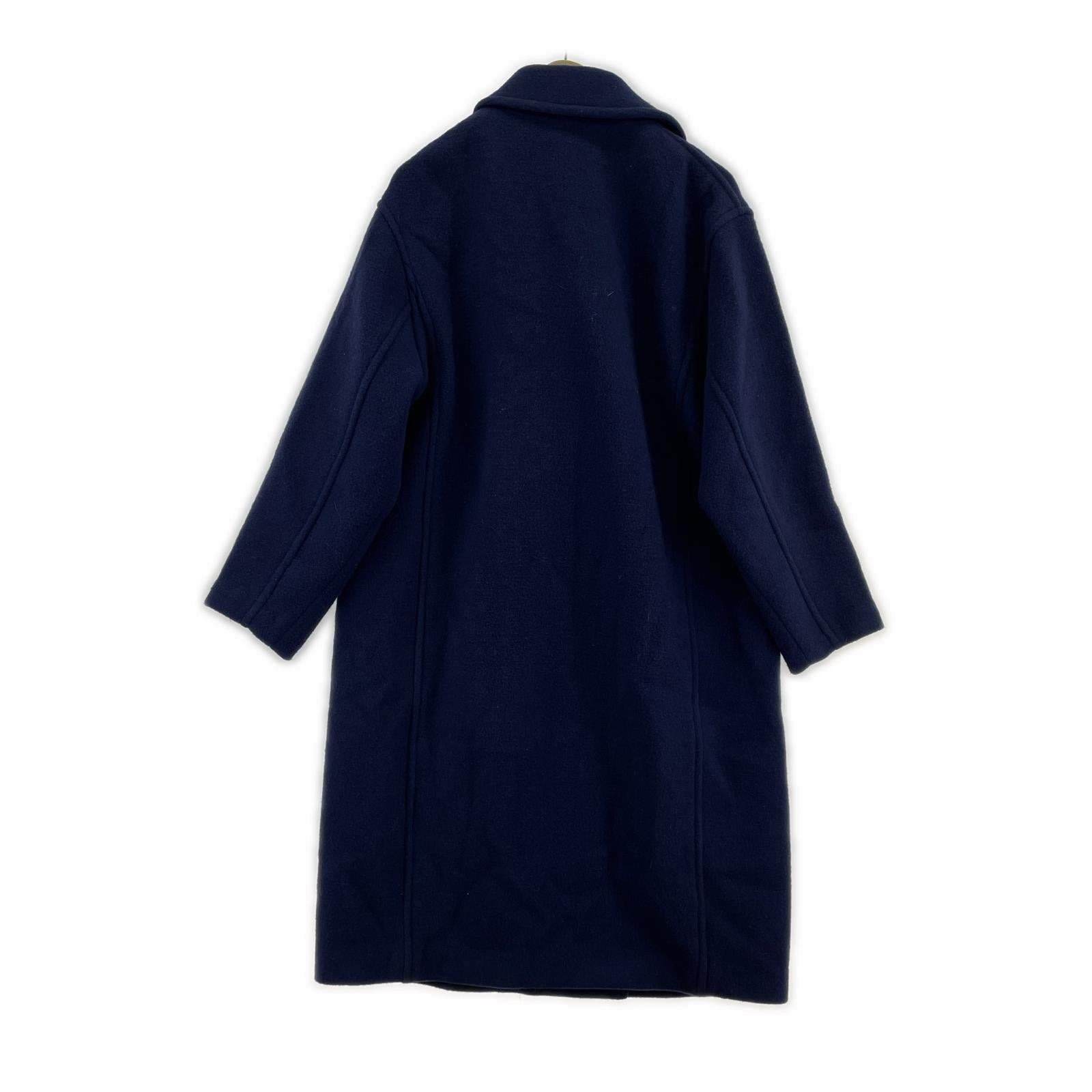 その他アウター ウールロングコート ブルー 36 36 ブルー