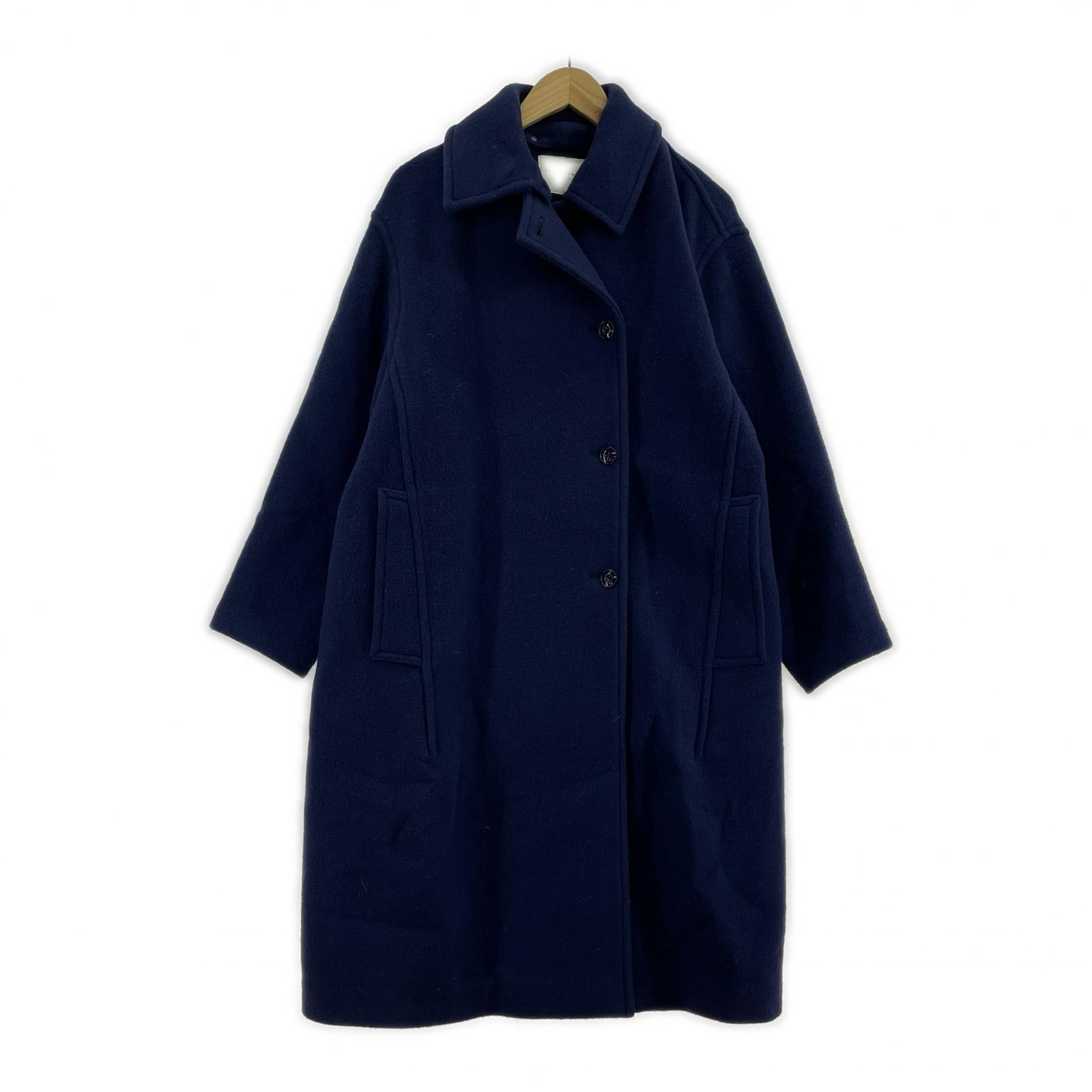 その他アウター ウールロングコート ブルー 36 36 ブルー