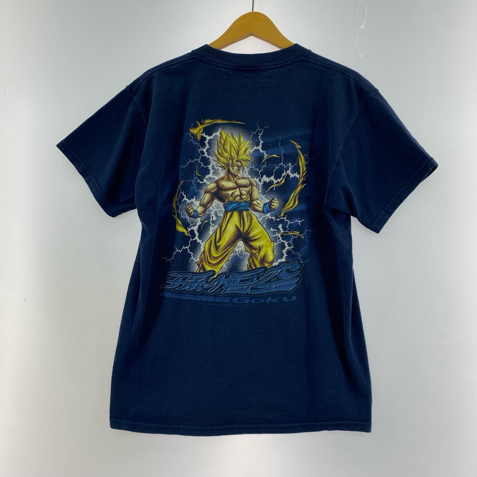 半袖Tシャツ 90s DRAGON BALL USA製 孫悟空 (M) 紺 M ネイビー