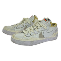 スニーカー NIKE×sacai Blazer Low White Patent Leather DM6443-100 (27) 27cm (US9 UK8 1/2 EU44) ホワイト