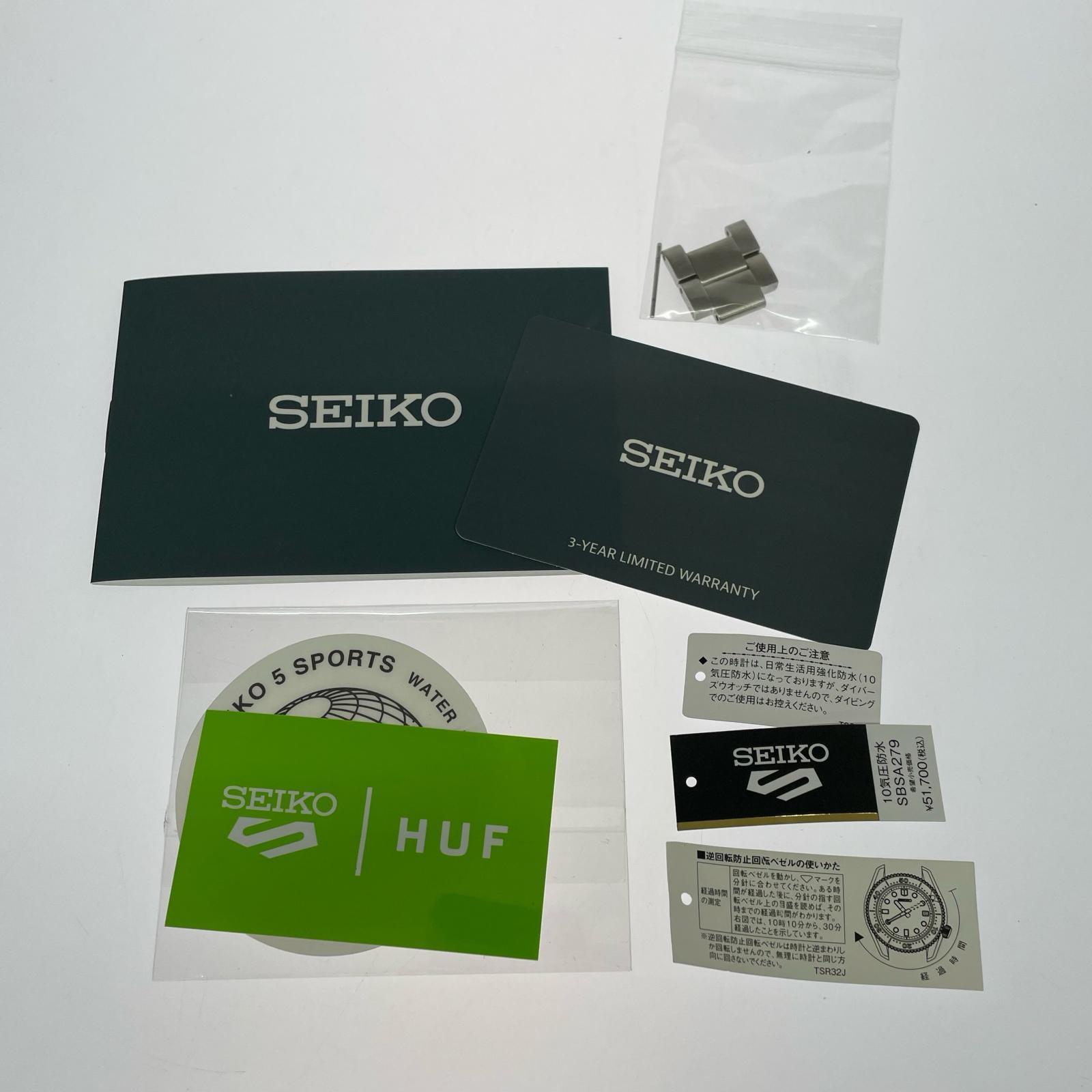 その他アクセサリー SBSA279 HUF コラボ限定モデル 自動巻き シルバー