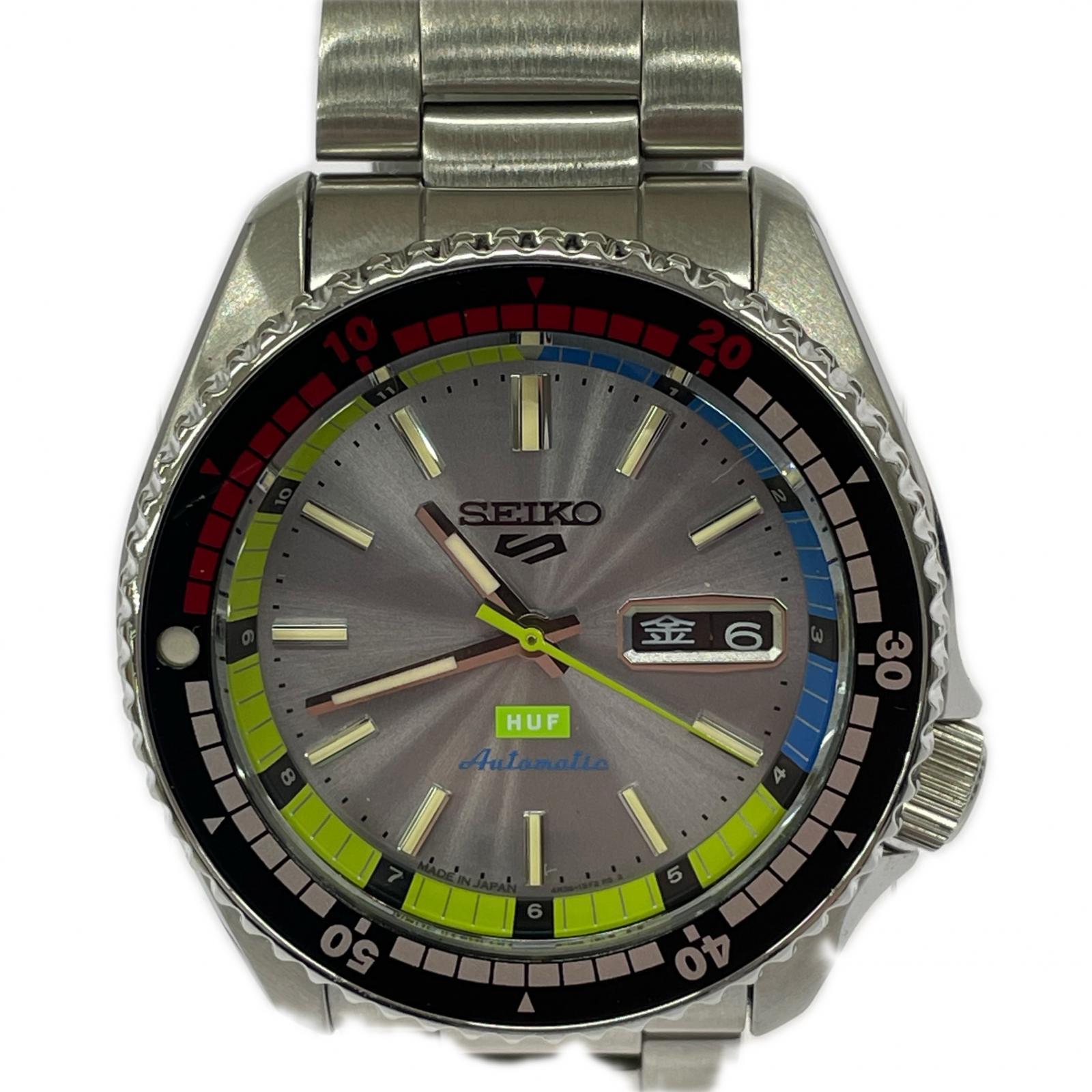 その他アクセサリー SBSA279 HUF コラボ限定モデル 自動巻き シルバー
