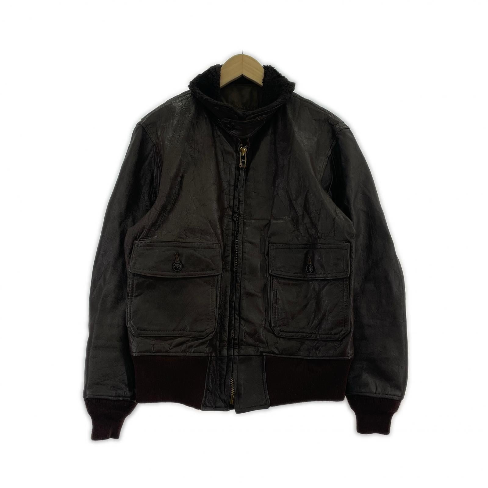 ジャケット 70s STAR SPORT WEAR G-1 レザー ブラウン(40) 40 ブラウン