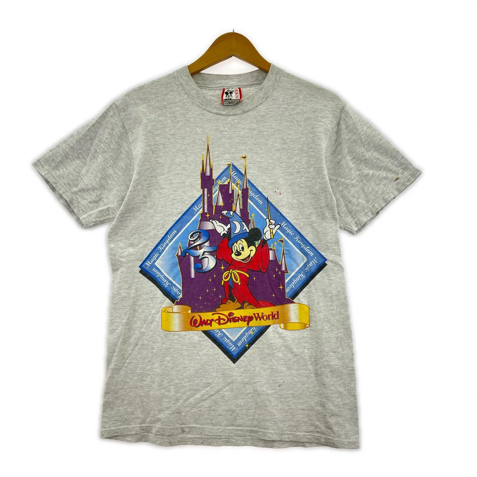 半袖Tシャツ 90s/DISNEY/Sorcerer Mickey Tee/M/USA製 M グレー
