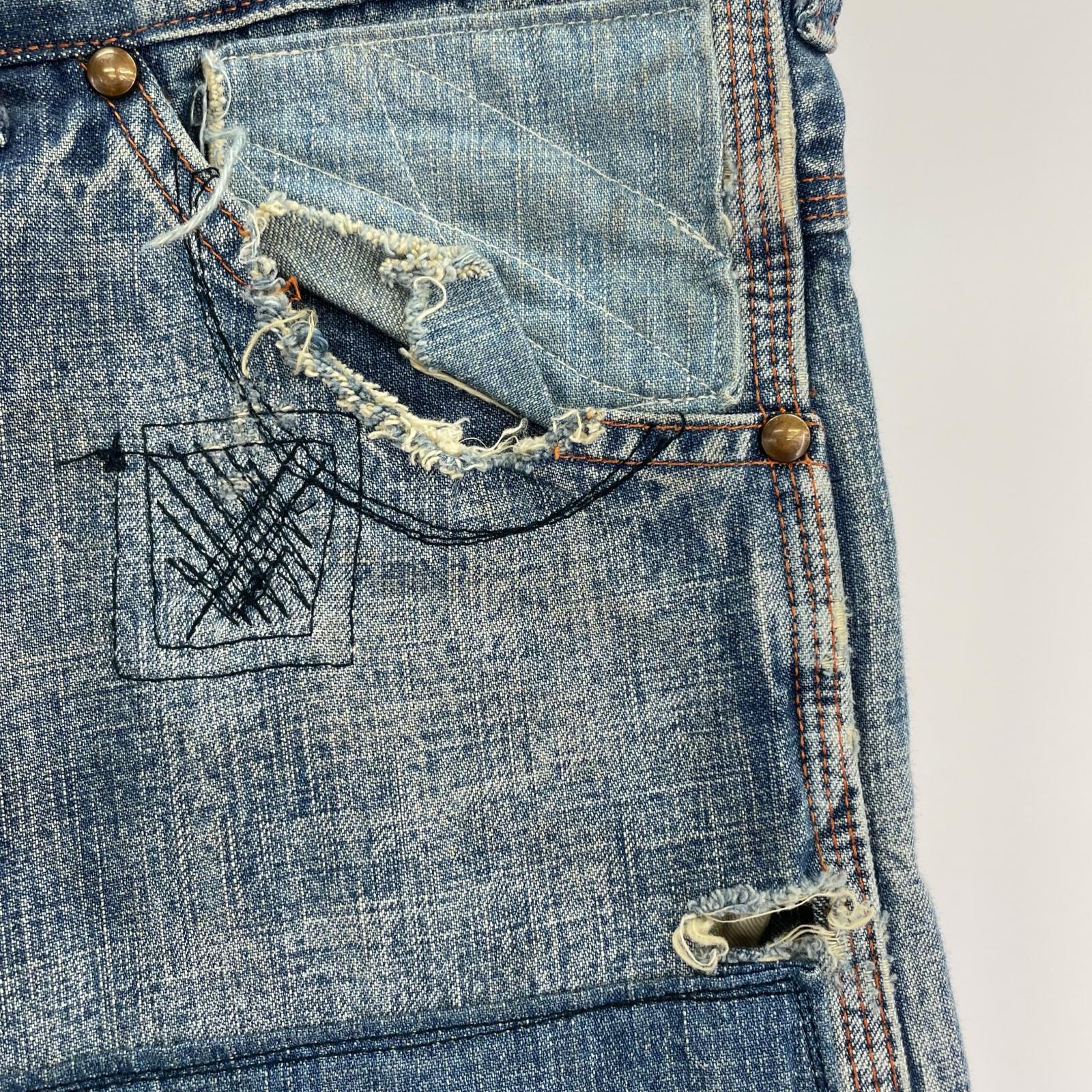 デニムパンツ DENIM PAINTER PANTS (S) S ブルー