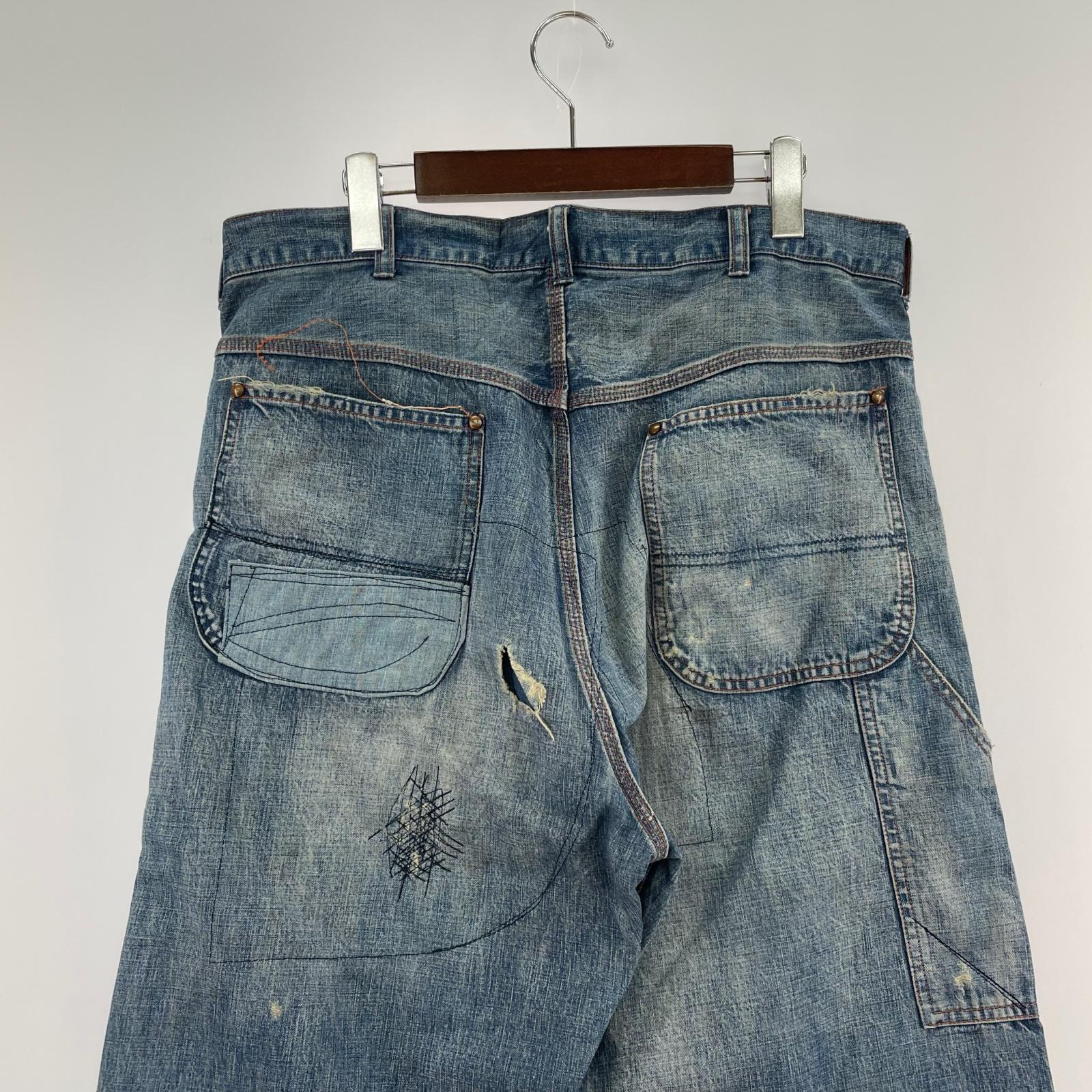 デニムパンツ DENIM PAINTER PANTS (S) S ブルー
