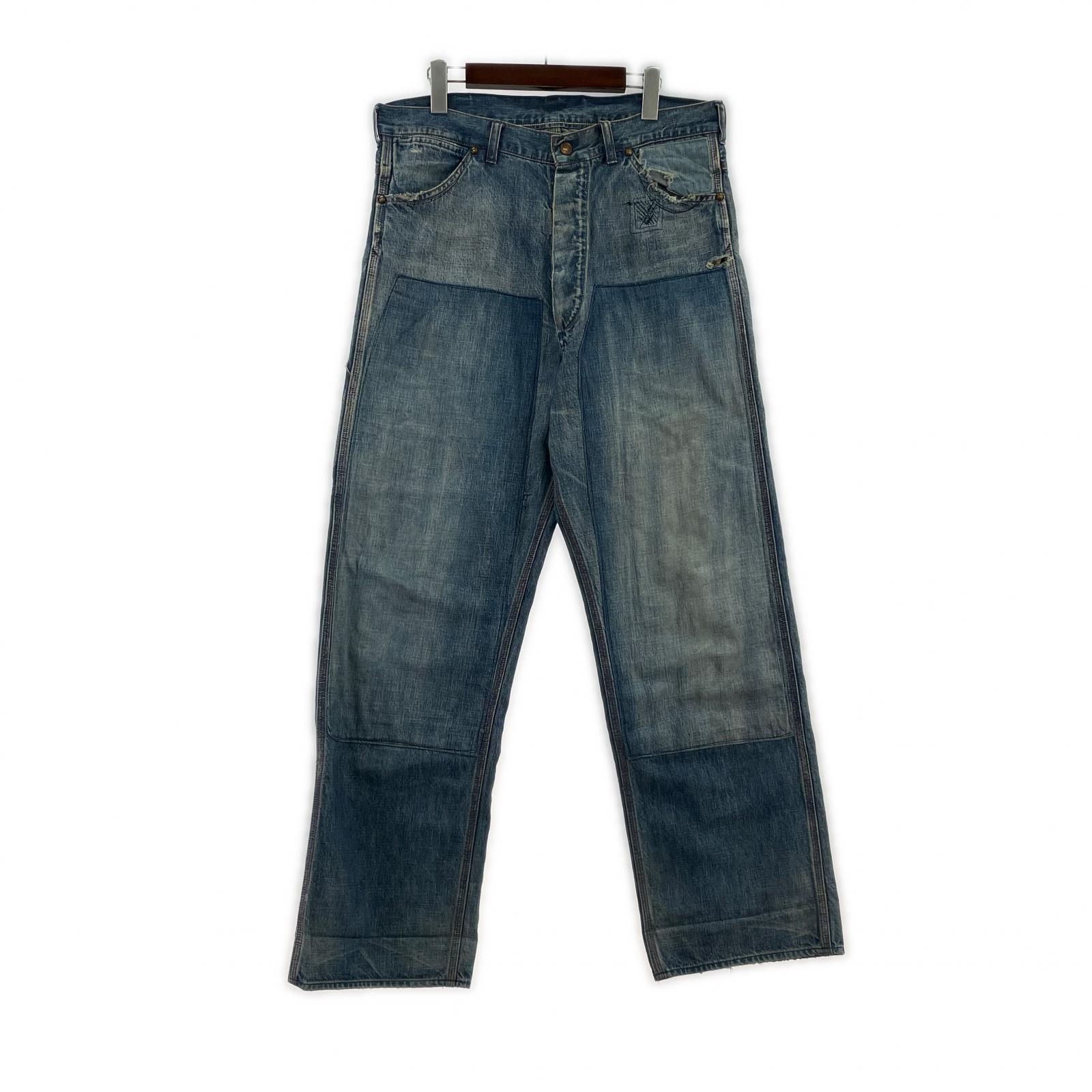 デニムパンツ DENIM PAINTER PANTS (S) S ブルー