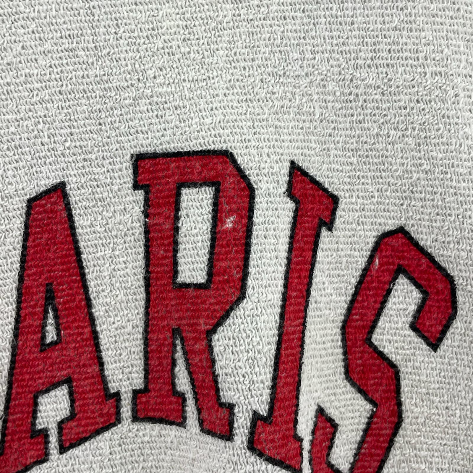 スウェット PARIS UNIVERSITY 灰(L) L グレー