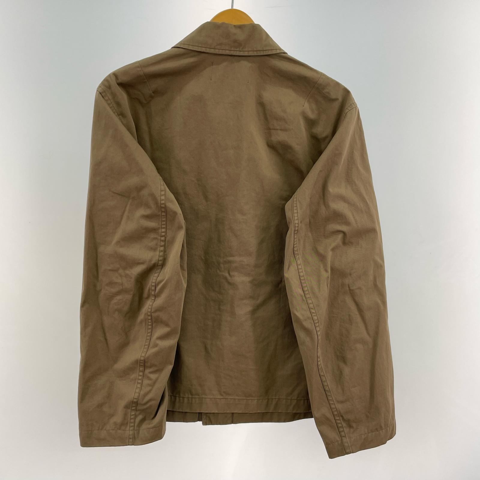 長袖シャツ MILITARY OVERSHIRT(S) S ブラウン