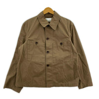 長袖シャツ MILITARY OVERSHIRT(S) S ブラウン