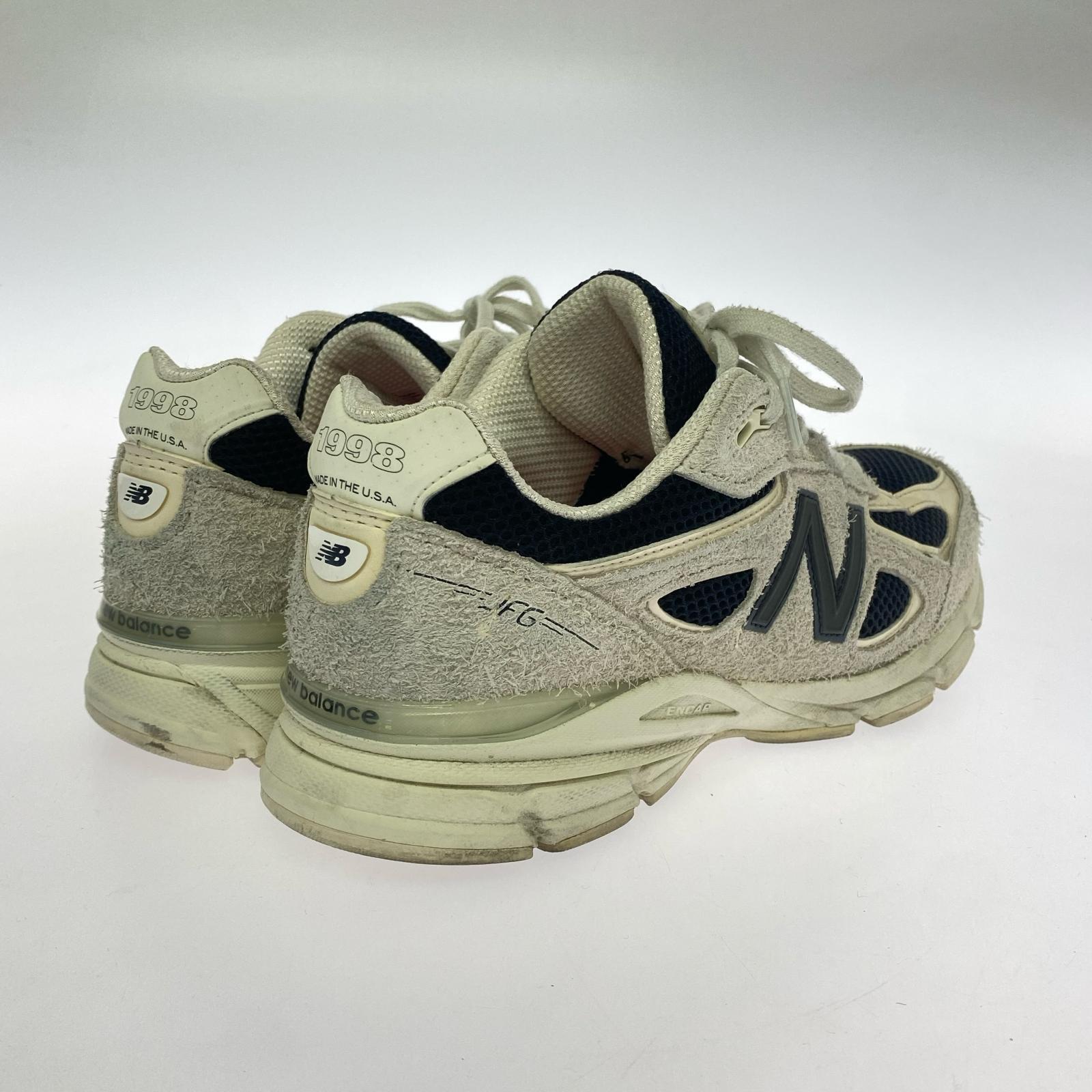 スニーカー NEW BALANCE×JOE FRESHGOODS USA製 U990JR4 WHITE/BLACK 27cm (US9 UK8 1/2 EU44)