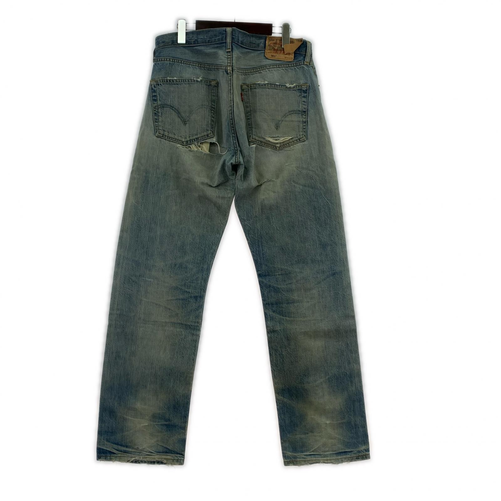 デニムパンツ Levi's 501 ダメージデニム フィリピン製