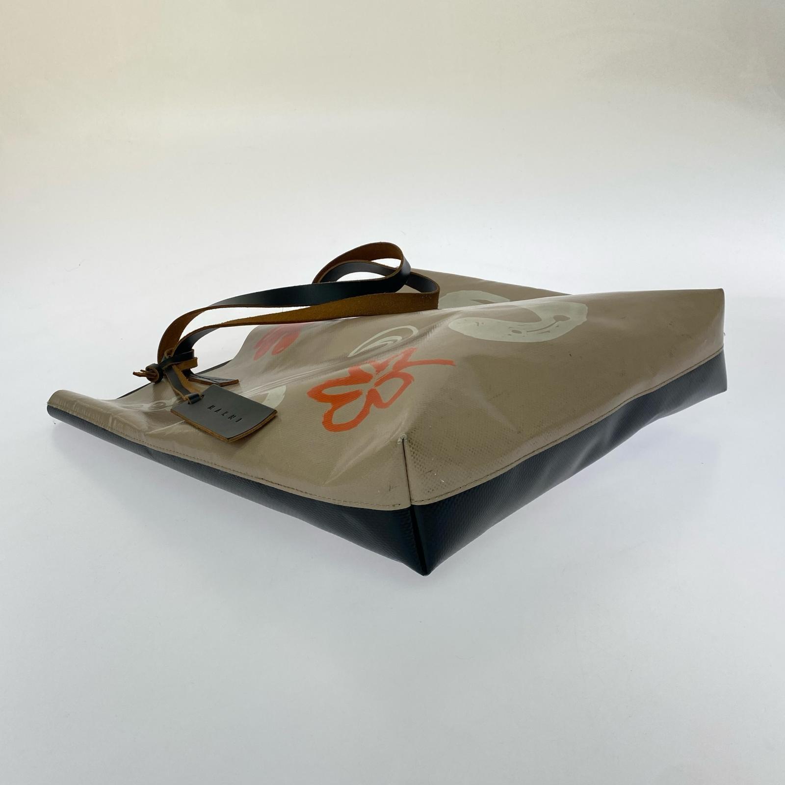 その他バッグ MARNI アートプリント PVCトートバッグ アイボリー マルチ