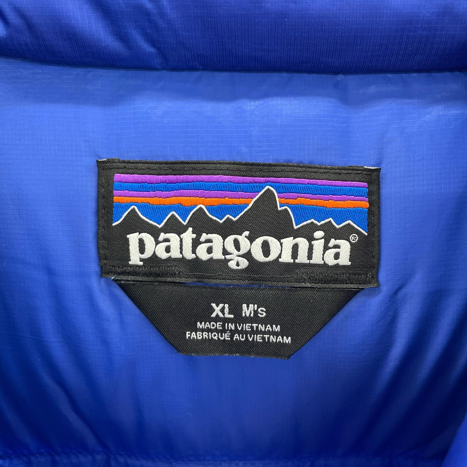 ダウンジャケット patagonia FITZ ROY DOWN HOODY ダウンジャケット XL ブルー ブルー