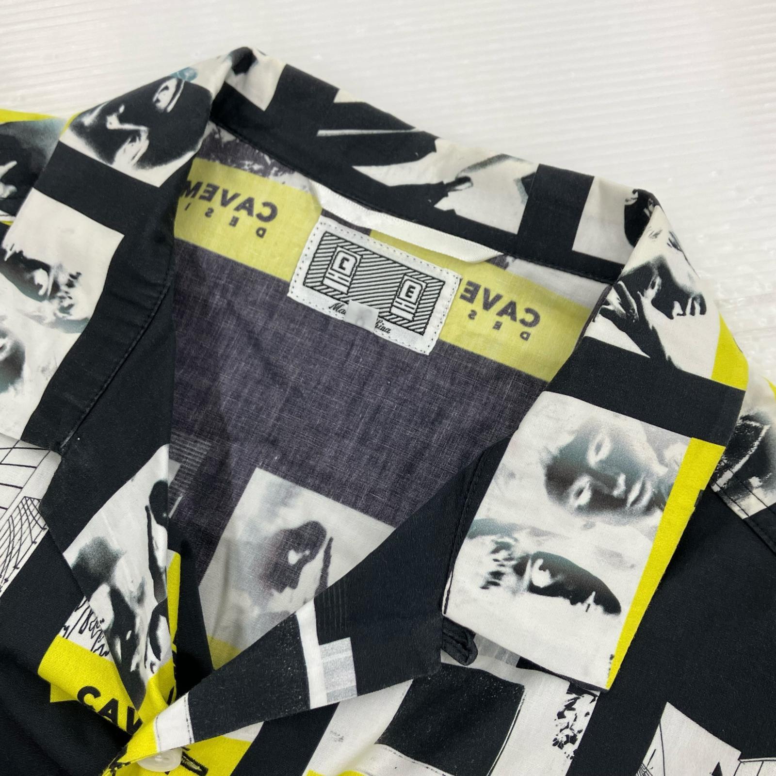 長袖シャツ C.E L/S総柄シャツ S BLK S