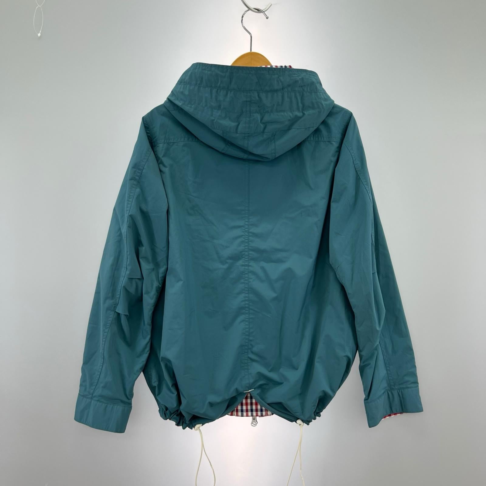 ジャケット FRED PERRY リバーシブルモッズパーカー 緑 裏地チェック (S) S