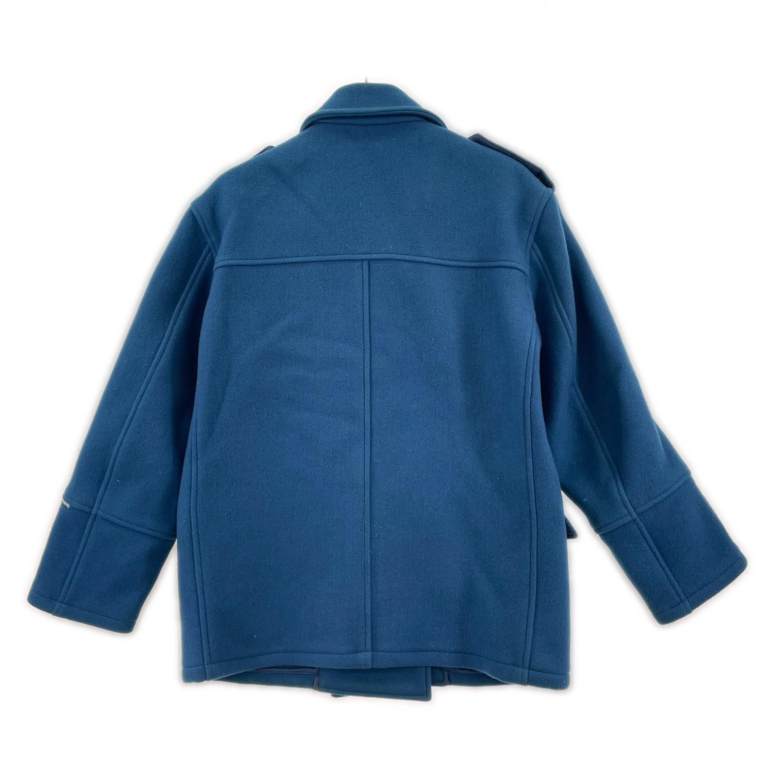 ジャケット 90s ウールPコート 青 サイズL