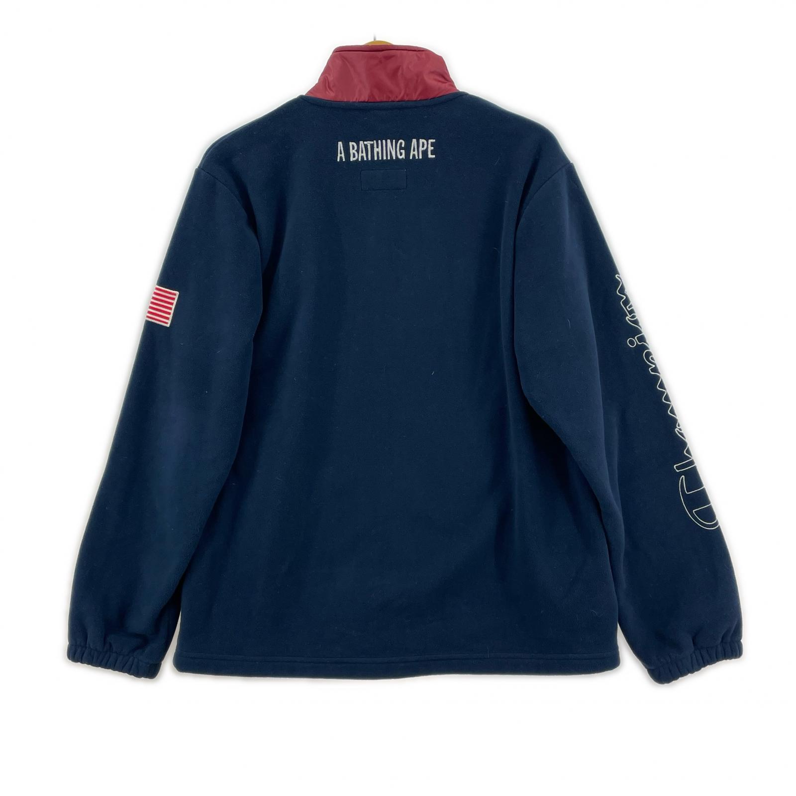 ジャケット ×Champion フリースジャケット 紺 M